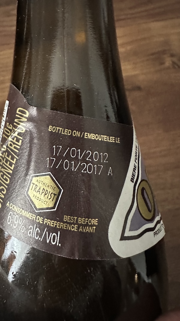 2012 bottle label