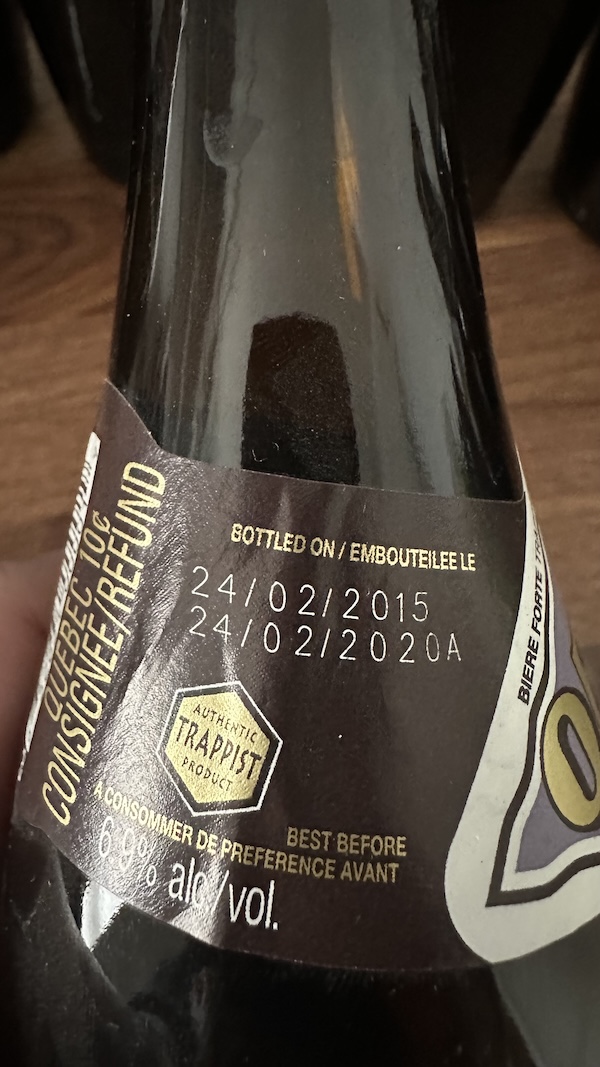 2015 bottle label