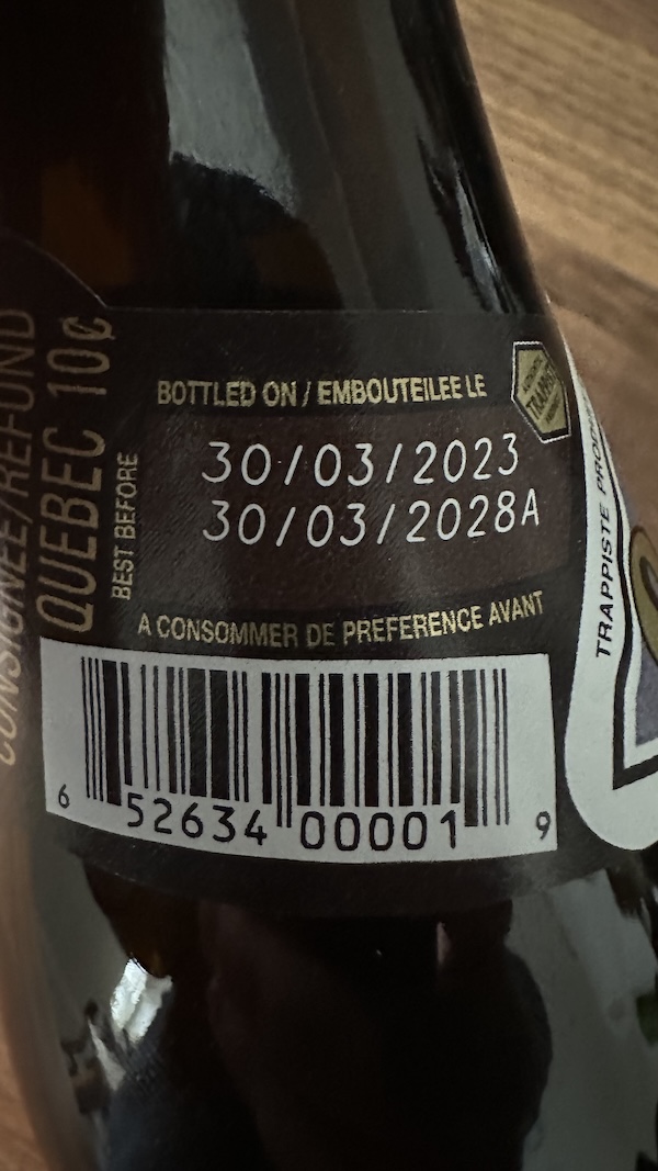 2023 bottle label